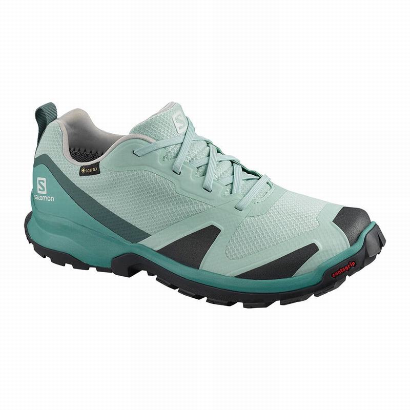 Zapatillas Trail Running Salomon Mujer Turquesa - Salomon Argentina XA COLLIDER GTX W ,829450-JSI